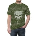 thumbnail image 5 of Military Style Camo Skull T-shirt - Jungle Camo, 5 of 7