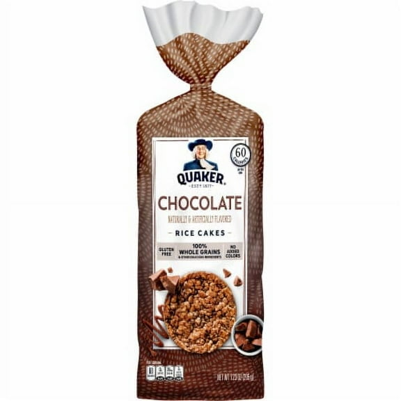 2X - Quaker Rice Cakes Chocolate Crunch, 7.23 Oz