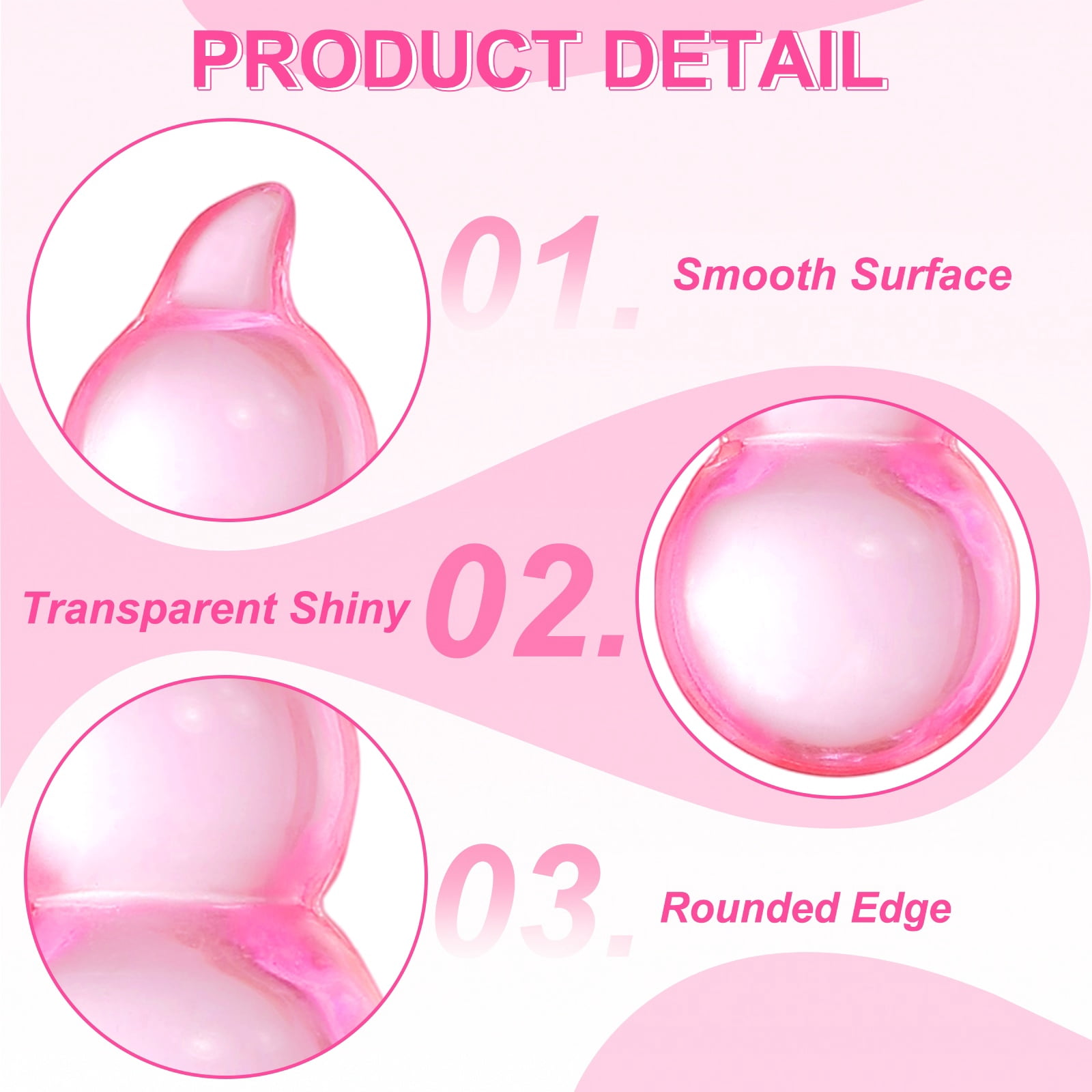 Unique Bargains Crystal Gourd Figurine Collectible Decor Pink 0.8" x 0.4 x 0.8"