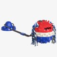 thumbnail image 2 of Coloody Dog Chew Toy with Suction Cup, Puppy Squeaky Treat Ball Rope Sucker, Teeth Cleaning Ball Knot, Pet Food Dispensing Tool, Molar Training Toy, Interactive Dog Toy Blue, 2 of 4