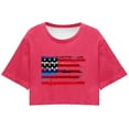 thumbnail image 3 of Women's A Independence Day USA Printed Casual Cropped Crew Neck Short Sleeve T Shirt Top Comfortable Workout Shirts Women Tops for Women Casual Summer Women's T Shirt Short Sleeve Short Sleeve Shirt, 3 of 3