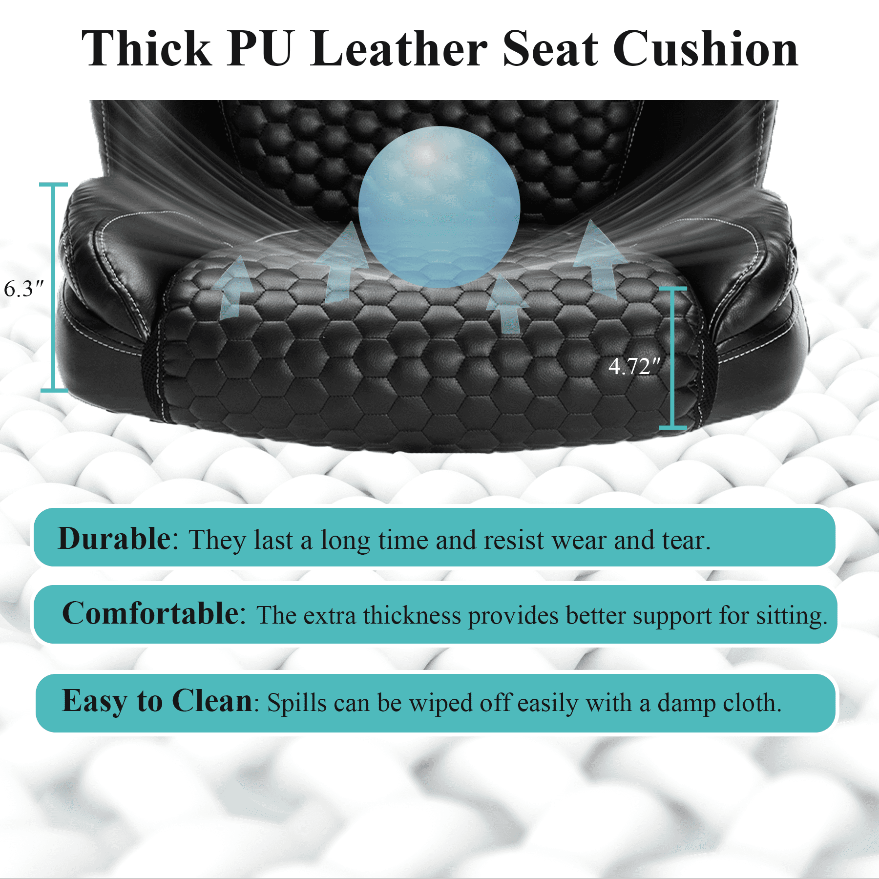 X Xishe Executive Office Chair Ergonomic Desk Chair with Padded Flip-up Arms 500LBS PU Leather Chair with Adjustable Lumbar Support Swivel Rolling Computer Chair for Big and Tall People,Black
