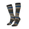 thumbnail image 2 of Women's Knee High Socks Distressed Thin Blue Line Flag Outdoor Casual Tube Socks, 2 of 7