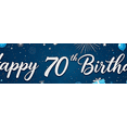 thumbnail image 4 of Blue Themed Happy 70th Birthday Banner with Balloons Fireworks and Gifts Background Party Decoration Photography Prop Birthday Party Supplies Backdrop Decor, 4 of 8
