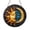 Acrylic 3.5 Inch, variant on Astrology Inspired Sun Moon Glass Ornament Window Decor, Yin Yang Celestial Hanging Art