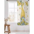 thumbnail image 3 of Sheer Curtains 72 Inches Long, Yellow Lemons Semi Sheer Curtains Light Filtering Window Treatment, Cute Gnomes Summer Fruits Flowers Vintage Privacy Voile Drapes for Living Room Bedroom 52x72 Inch, 3 of 7