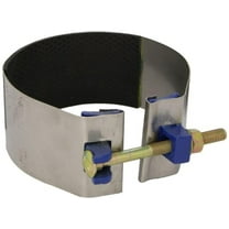 smith-blair stainless steel repair clamp, redi-clamp, carbon steel bolt, 1 bolt, 3" length, 6" pipe size