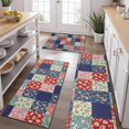 thumbnail image 2 of Pioneer Flower Floral Print Pattern Kitchen Rugs Sets Of 3,Kitchen Runner Rugs Non Skid Washable,Decorative Kitchen Floor Mats for Kitchen,Sink,Laundry,17X30 Inch + 17X47 Inch + 17X59 Inch, 2 of 6