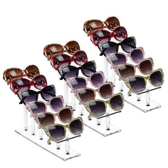 Soporte para Gafas MOOCA Premium Acrílico Juego de 3 Piezas