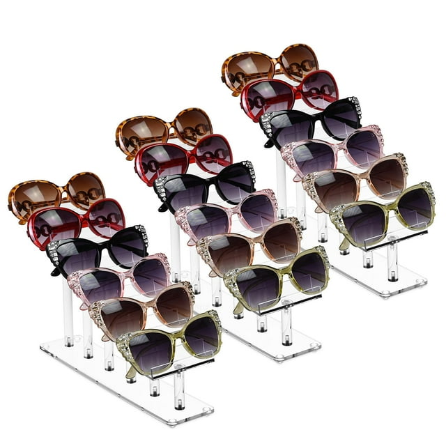 Soporte para Gafas MOOCA Premium Acrílico Juego de 3 Piezas