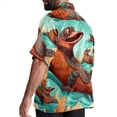 thumbnail image 3 of Platypus Men's Casual Hawaiian Shirts, Printed Button Down Short Sleeve Summer Beach Tops with Spread Collar - Unisex, 3 of 6