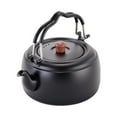thumbnail image 1 of Tetera, cafetera, regalo, tetera ligera, tetera de acero inoxidable para inauguración de la casa, cocina, fogata, jardín, estufas, olla Negro, 1 of 8
