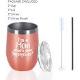 thumbnail image 6 of I''M A Mom What''s Your Superpower Mom Wine Tumbler, Mom Gifts 12 Oz Wine Tumbler, Funny Mother''s Day Gifts for Mom Mother In Law Mom To Be Grandma Her, Insulated Stainless Steel Wine Tumbler, 6 of 6