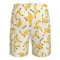 thumbnail image 6 of Kdxio Banana Pattern Mens Casual Shorts - Drawstring Summer Beach Sports Shorts for Men, 6 of 9