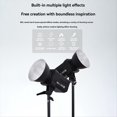 thumbnail image 1 of 300W Bi LED Video Light, Continuous LED Lighting with 2.4G Wireless Remote for Portrait, Outdoor Photographic US Plug,1 * COB Video Dimmable Light 1 * light cover 1 * Remote control,Black, 1 of 8