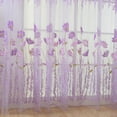 thumbnail image 5 of 2Pcs Gesang Voile Tulle Sheer Curtain Window Panel Drape 39.4x78.8, 5 of 9