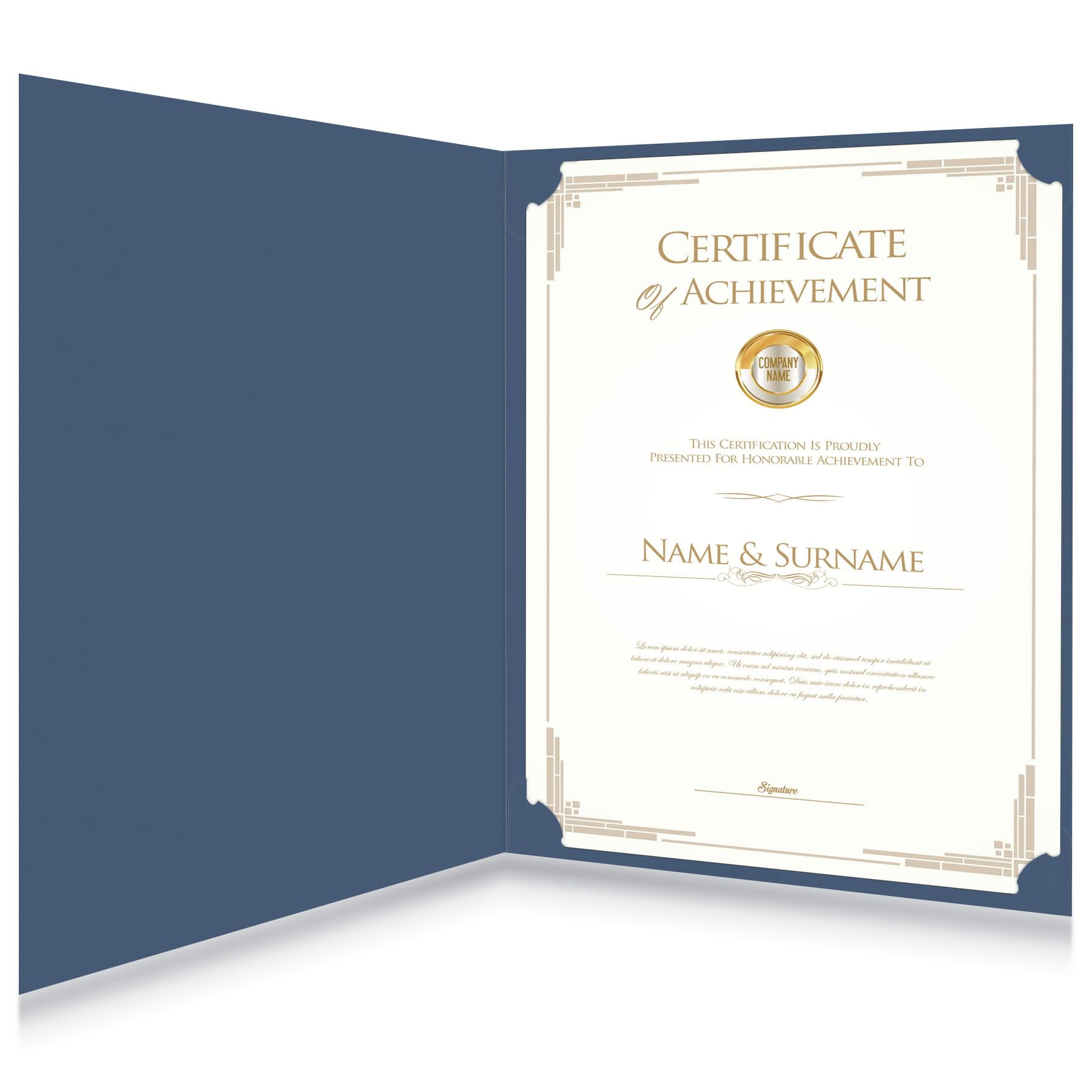 Lurrose Lot De 20 Enveloppes Porte-certificats En Papier