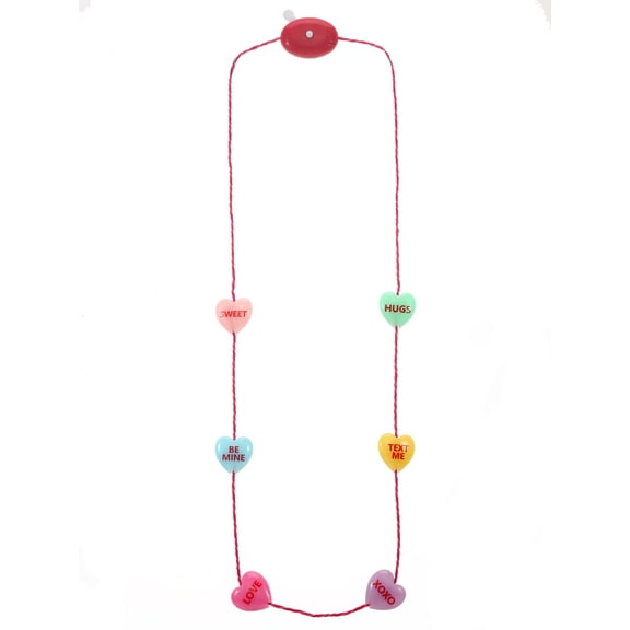 Way to Celebrate Valentine's Day Hearts Light-Up Necklace, 1 Piece