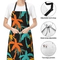 thumbnail image 4 of Kdxio Palm Trees Apron with Pockets Adjustable Kitchen Aprons for Men Women Waterproof Aprons for Cooking,Drawing,Crafting, Baking Household Cleaning, 4 of 8