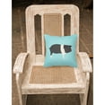 thumbnail image 2 of Carolines Treasures BB8113PW1818 Hampshire Pig Blue Check Fabric Decorative Pillow, 18 x 18 in., 2 of 2