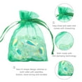 thumbnail image 4 of 100pcs/lot Organza Bag 5*7cm,7*9cm,9x12cm Christmas Wedding Drawstring Bag Candy Bags Gift Pouches Jewelry Packaging Display mix colors 5x7cm 100pcs, 4 of 5