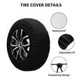thumbnail image 2 of Fotbe Galaxy2 Funda de Llanta de Repuesto con Estampado, Engrosada, Ajuste Universal para Jeep, Remolque, RV, SUV, Camión-16 inch, 2 of 6