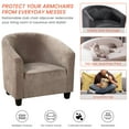 thumbnail image 2 of 2 Piece Club Chair Slipcover, Stretch Velvet Chair Armchair Slipcover Sofa Cover Slipcover Furniture Protector Soft Couch Covers with Elastic Bottom for Kids, 2 of 8