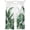 White, variant on Palm Leaves Tropical Sheer Curtains 54 Inch Length 2 Panels Set Window Treatments, Green Botanical Summer Linen Rod Pocket Semi Curtains for Living Room/Bedroom/Kitchen Décor, 104"W x 54"L