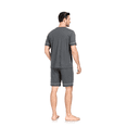 thumbnail image 4 of ANLIQI Mens 100% Cotton Pajamas Set Summer Short Sleeve Sleepwear Cool Shorts with Pockets Pjs Soft Loungewear Nightwear(Army Green,S), 4 of 6