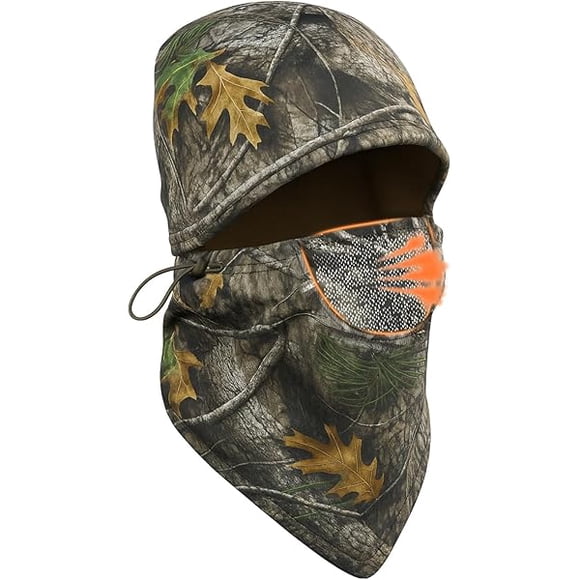 AoVoTo Flannel Camo Balaclava Waterproof Hunting Face Mask for Men Ski Mask Windproof Winter Face Cover for Cold Outdoor