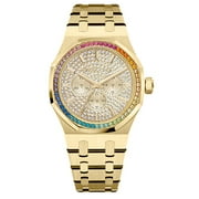 Kendall + Kylie Kk Lds Wht Octo Bling Dial Gd Wch