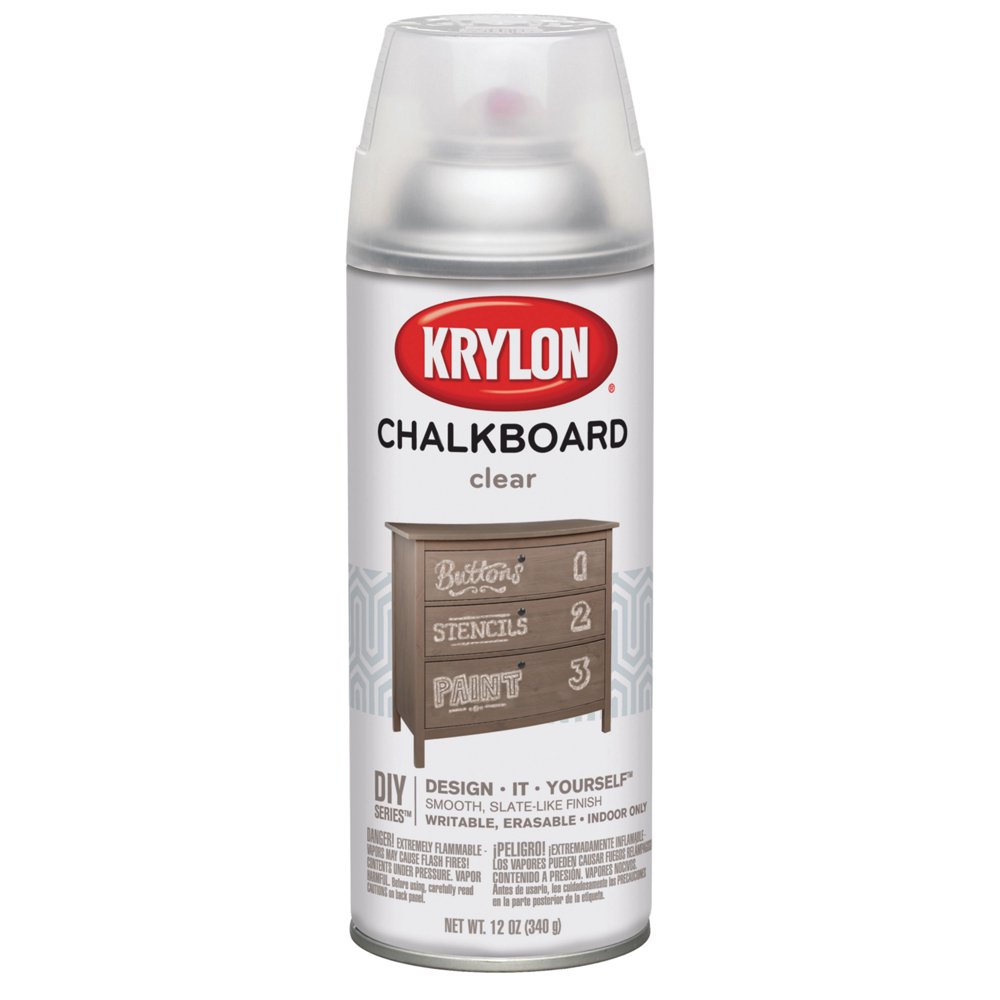 Krylon Chalkboard Spray Paint, 12oz., Clear