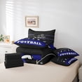 thumbnail image 5 of Erosebridal 7 Pieces Bed in a Bag Twin Comforter Set with Sheets, Football Design Bedding Sets for All Season,1 Comforter, 2 Pillow Shams, 1 Flat Sheet, 1 Fitted Sheet, 2 Pillowcases(Baltimore), 5 of 5