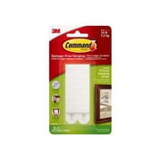 Command Picture Hanging Strips, Removable, Holds Up to 4 lbs per Pair, 0.5 x 3.63, White, 4 Pairs/Pack