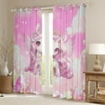 thumbnail image 2 of jejeloiu Pink Cute Unicorn Black Out Curtains,Magic Cartoon Animal Curtains Pack of 2 (42x63 Each),Kawaii Unicorn Bedroom Curtains For Girl Kids,Ultra Soft Home Decor, 2 of 6