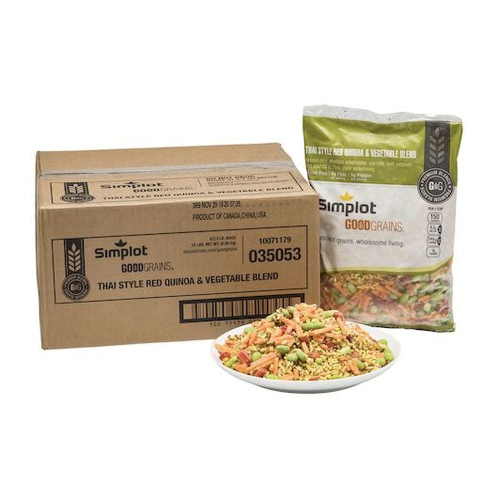 Simplot Good Grains Thai Quinoa and Vegetable Blend, 2.5 Pound -- 6 per case