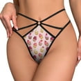 thumbnail image 2 of Delicious Pink Retro Cupcakes Open Type Women's Panties Crotch Opening G-strings Thongs Lingeries Underwear, 2 of 7