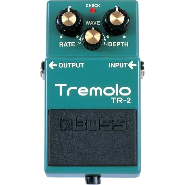 Pedal de guitarra Trémolo BOSS TR-2 con controles de onda y profundidad