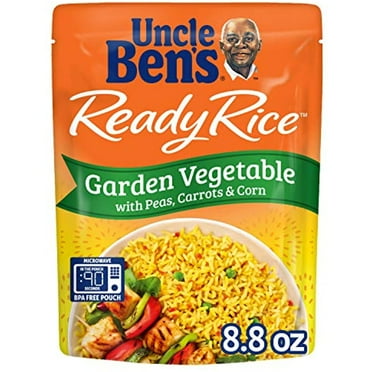 Uncle Bens Ready Rice Garden Vegetable Pouches, Ready To Heat, 8.8 Ounce (Pack Of 6)