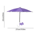 thumbnail image 3 of Purple Suction Cup Phone Sun Shade Umbrella, UV Block & Anti-Glare Waterproof Cover, Adjustable Angle Phone Shield for Outdoor Live Streaming, Selfies & Video Calls, 3 of 6