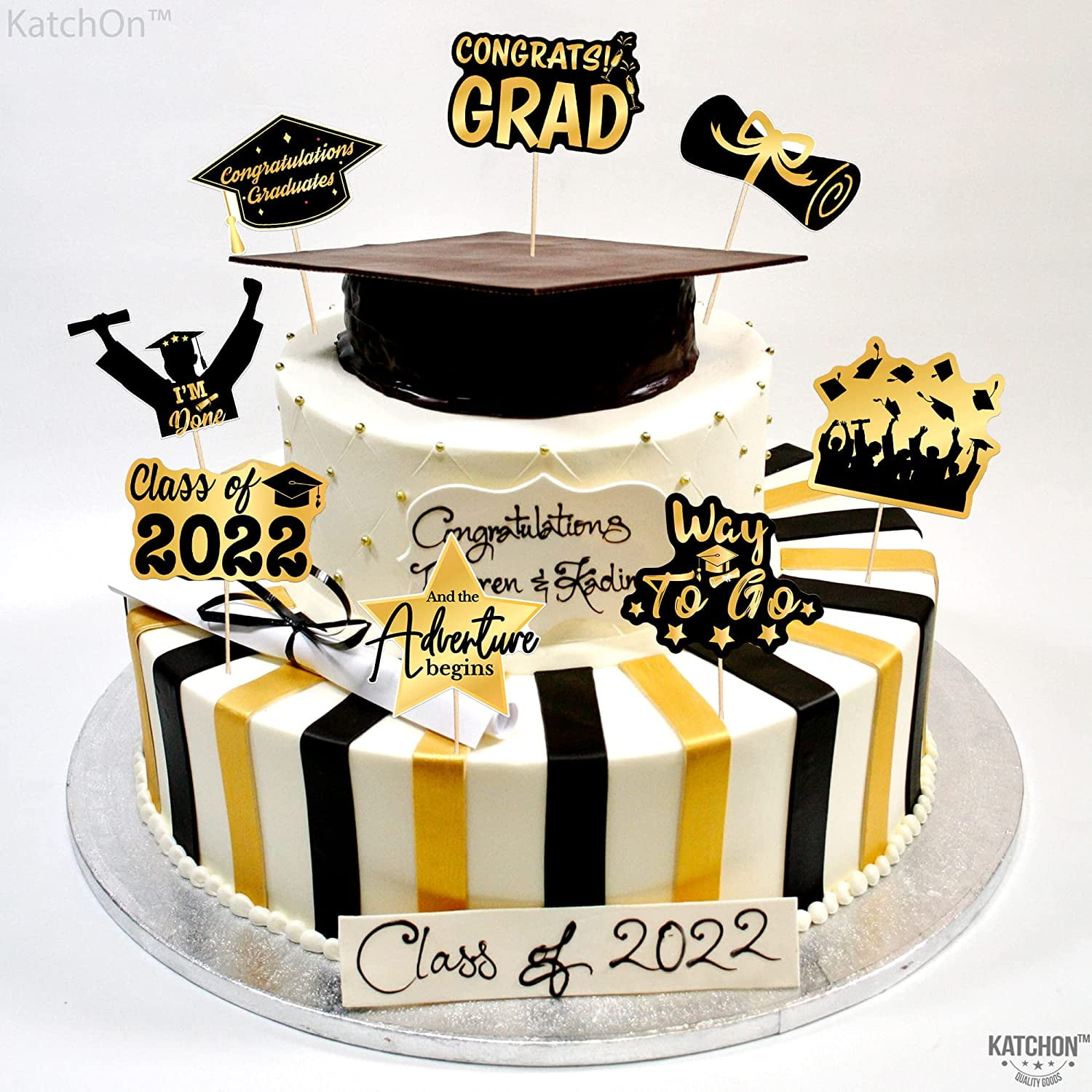 72 Pieces, Graduation Cake Topper 2022 - No DIY, Graduation Cupcake Toppers  2022 | Dessert Toppers Graduation for Black and Gold Graduation Party  Decorations 2022 | Graduation 2022 Cupcake Toppers - Walmart.com