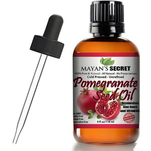 Mayan's Secret Pomegranate Seed Oil 1 oz for Skin, Hair & Body Care