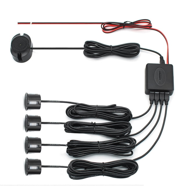 Sensor de aparcamiento ANGGREK Radar de respaldo Kit de ayuda ABS