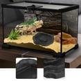 thumbnail image 6 of Serenable Reptile Feeding Bowl Water Dish Reptile Water Bowl, Terrarium Accessories for Frog, Bearded Dragon, Chameleon, Turtle, Snake Black, 6 of 9