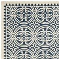 thumbnail image 4 of SAFAVIEH Cambridge Leslie Geometric Wool Area Rug, Navy Blue/Ivory, 9' x 12', 4 of 10