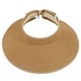 thumbnail image 2 of Sun Visor for Women Wide Brim Roll up Straw Hat Women Beach Visor Hats for Women UV Foldable Sun Hat Women Beach Hat, 2 of 8