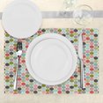thumbnail image 3 of Ambesonne Colorful Place Mats Set of 4, Retro Fashion Fun, Standard Size, Multicolor, 3 of 6