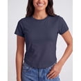 thumbnail image 3 of Real Essentials 3 Pack: Women's Cropped Cap Sleeve T Shirts Cotton Crew Neck Short Sleeve Tees Casual Going Out Summer Tops, 3 of 7