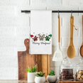 thumbnail image 2 of Christmas Dog Merry Woofmas Kitchen Towels, Christmas Lights Dogs Paw Prints Hand Towels, Dog Lovers Gifts for Women, Puppy Paw Xmas Decorative Tea Dish Towels for Bathroom Decor 16x24 Inch, 2 of 7