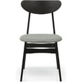 thumbnail image 4 of Wickerix Set of 2 Solid Wood Yumiko Dining Kitchen Modern Side Chairs w/Padded Seat, Espresso Color, 4 of 14